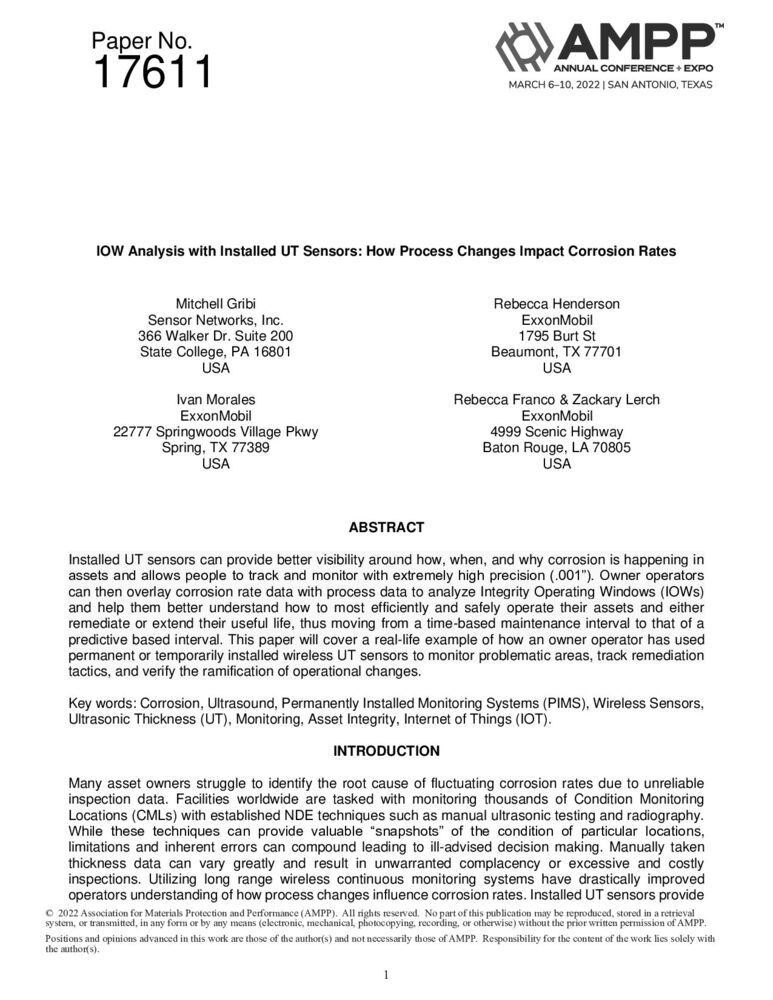 AMPP Paper 17611-2022 AMPP Paper 17611-2022 标准全文