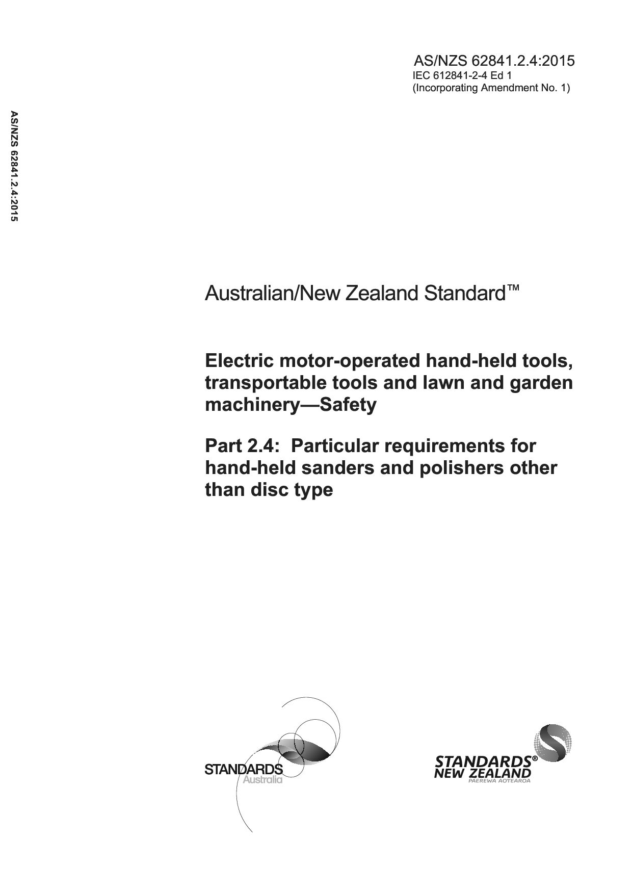 AS/NZS 62841.2.4:2015(R2016)封面图