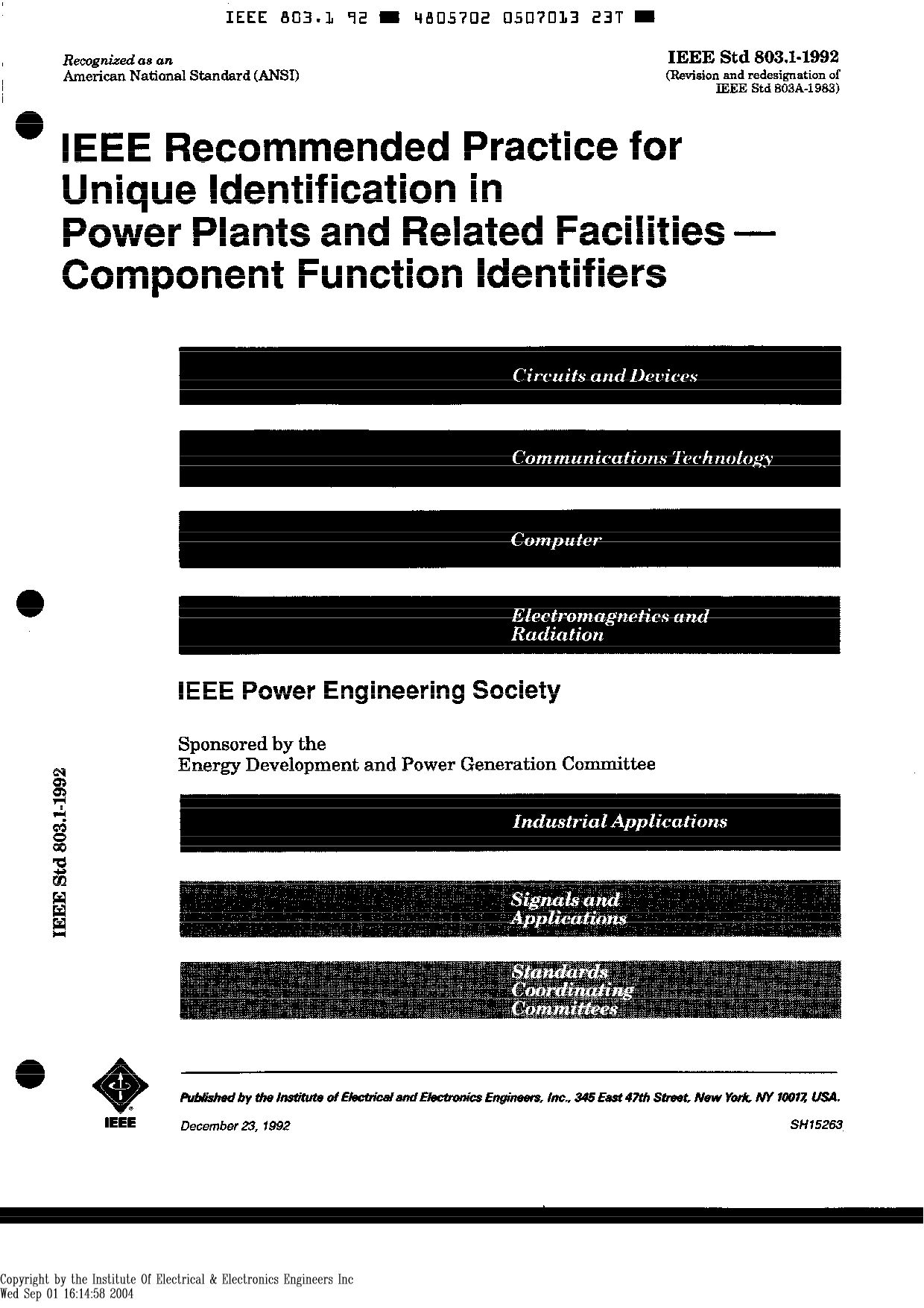 IEEE 803.1-1992封面图