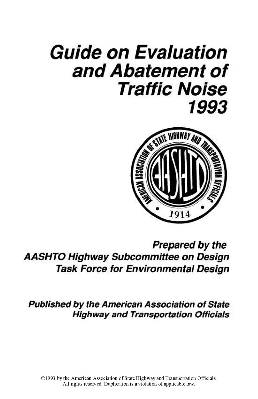 AASHTO GTN-3-1993封面图