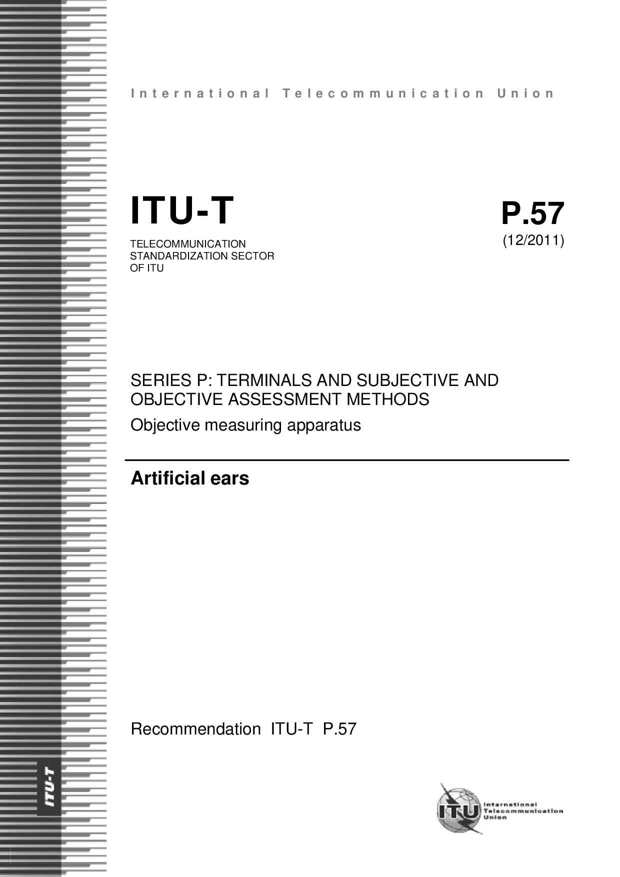 ITU-T P.57-2011封面图