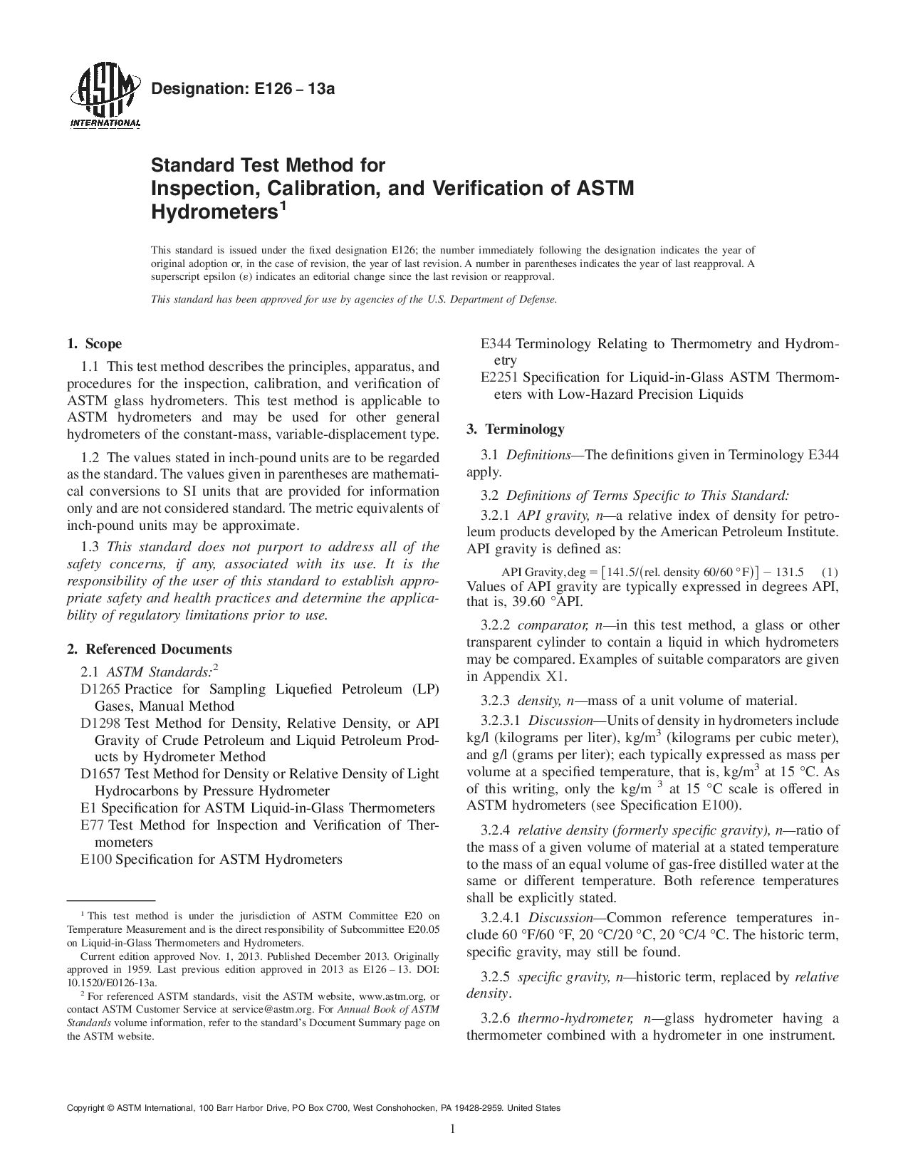 ASTM E126-13a