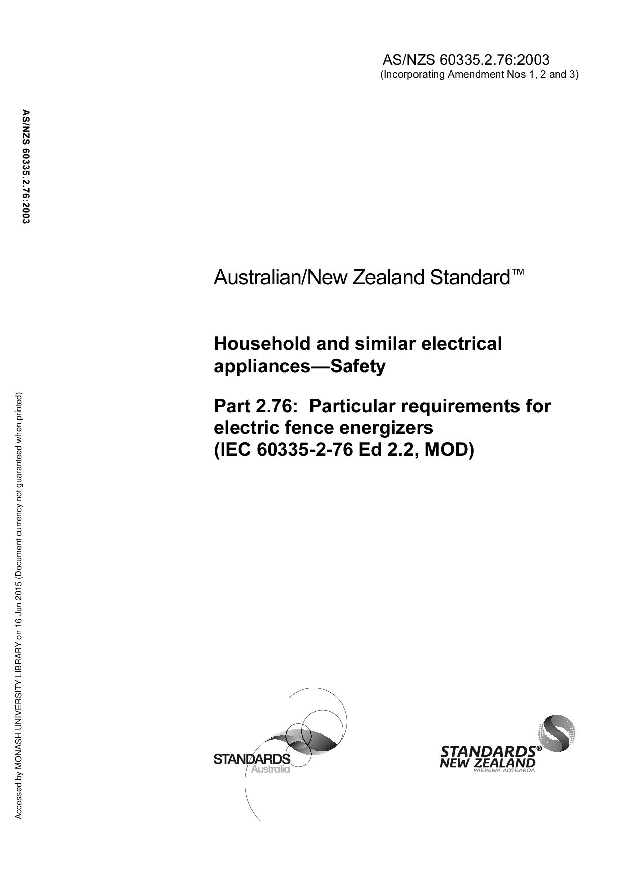 AS/NZS 60335.2.76:2003(R2013)封面图