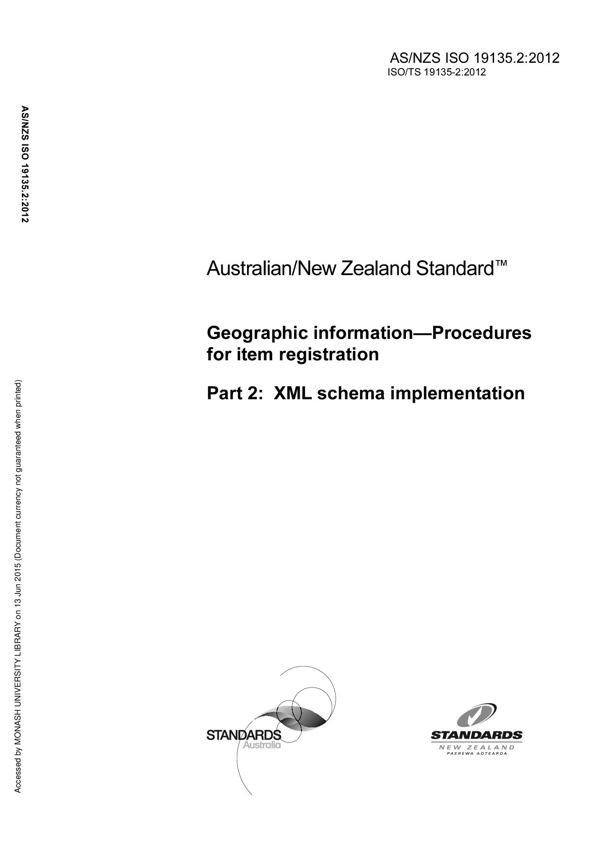 AS/NZS ISO 19135.2:2012封面图