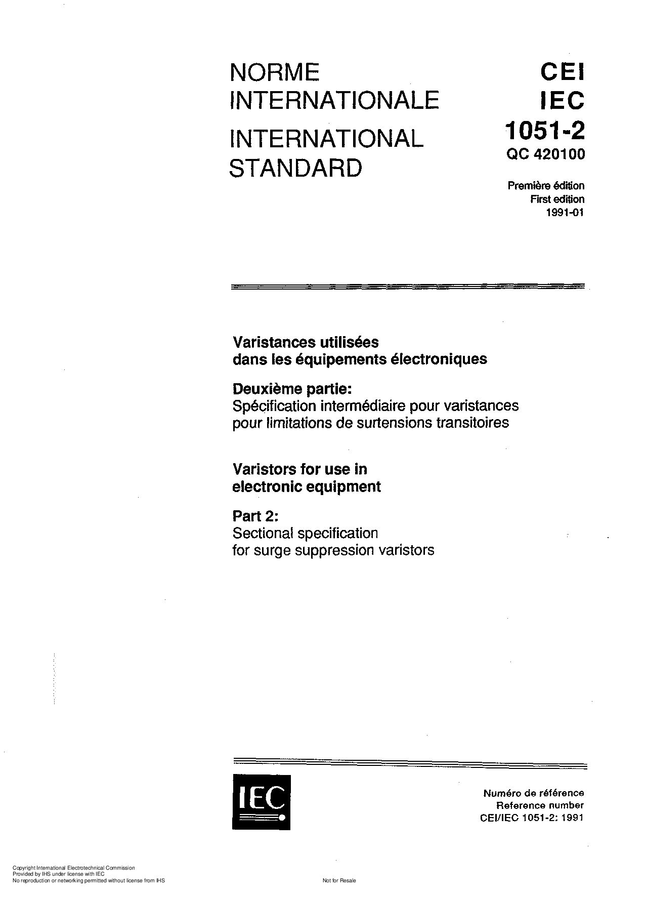 IEC 61051-2:1991封面图