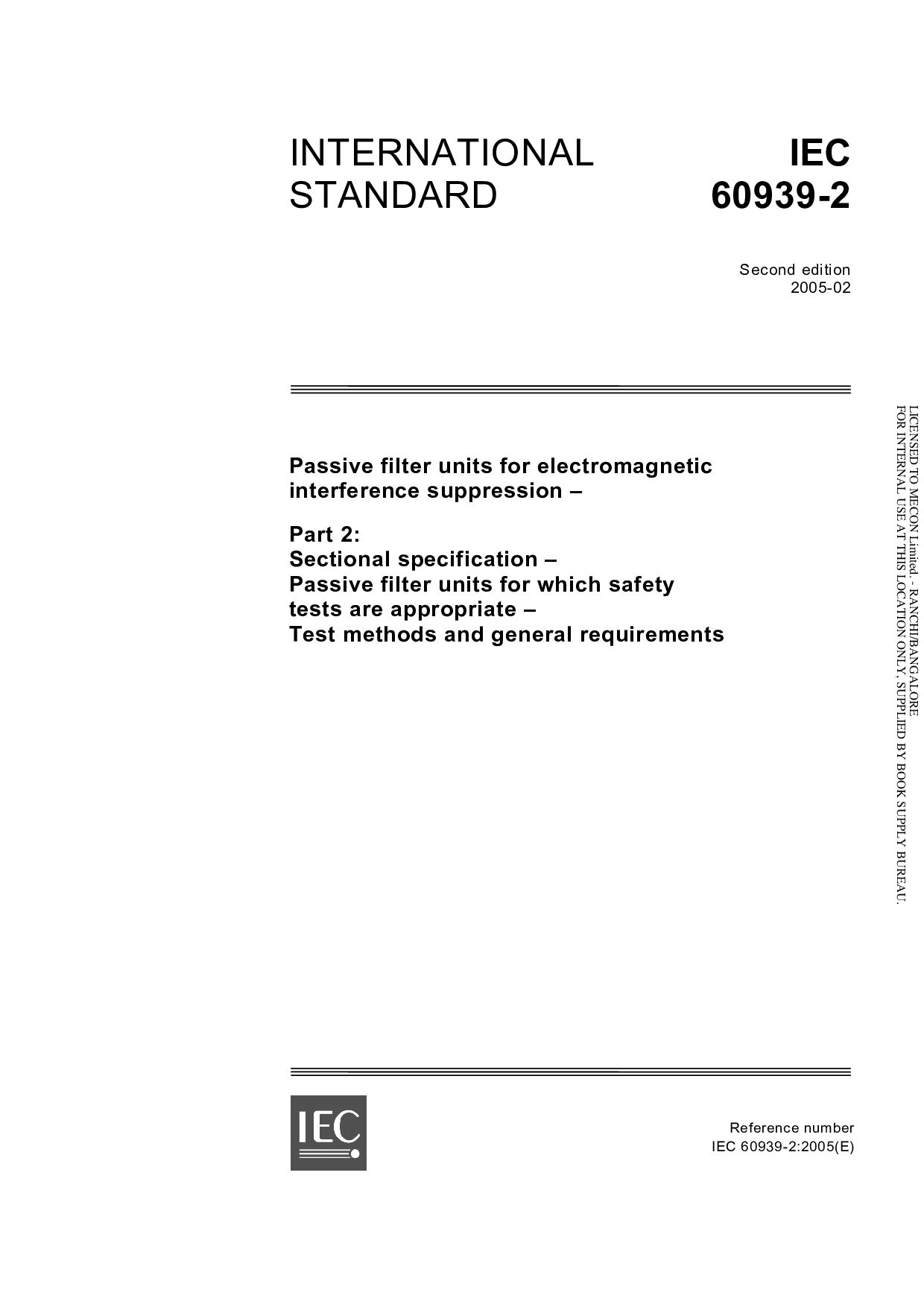 IEC 60939-2:2005封面图