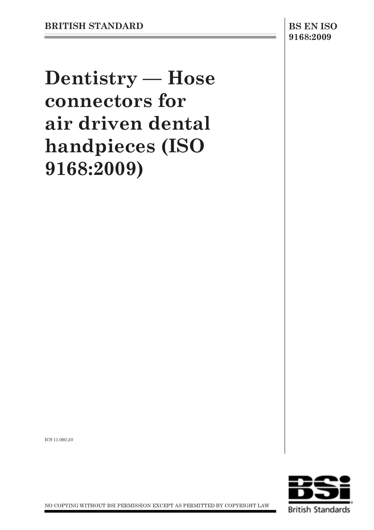 BS EN ISO 9168:2009封面图