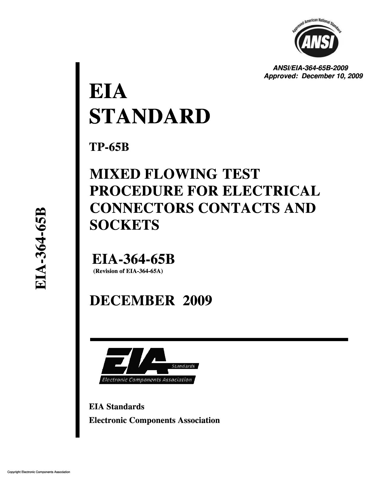 ANSI/EIA 364-65B:2009封面图