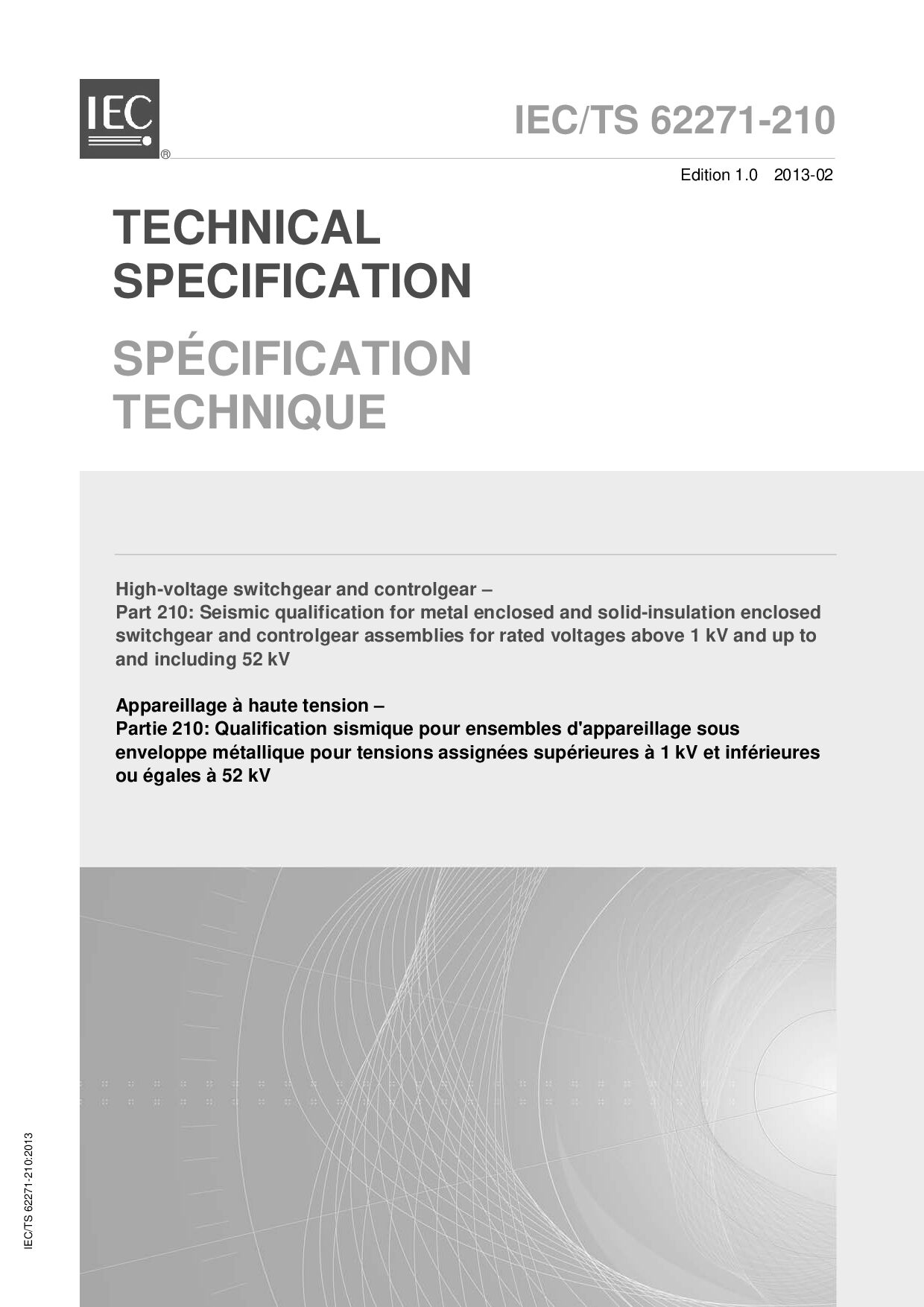 IEC TS 62271-210:2013封面图
