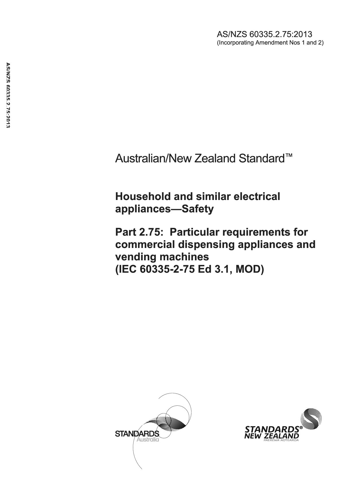 AS/NZS 60335.2.75:2013(R2017)封面图