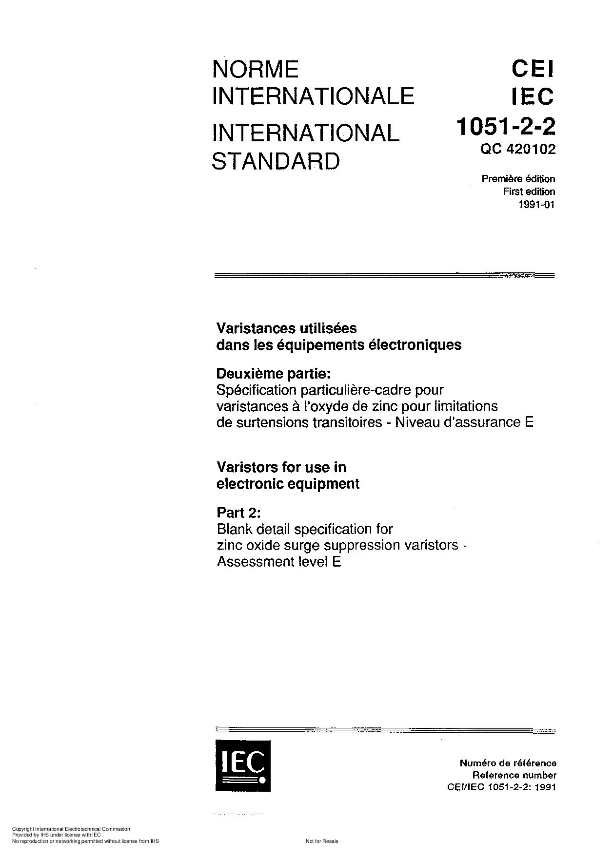IEC 61051-2-2:1991封面图