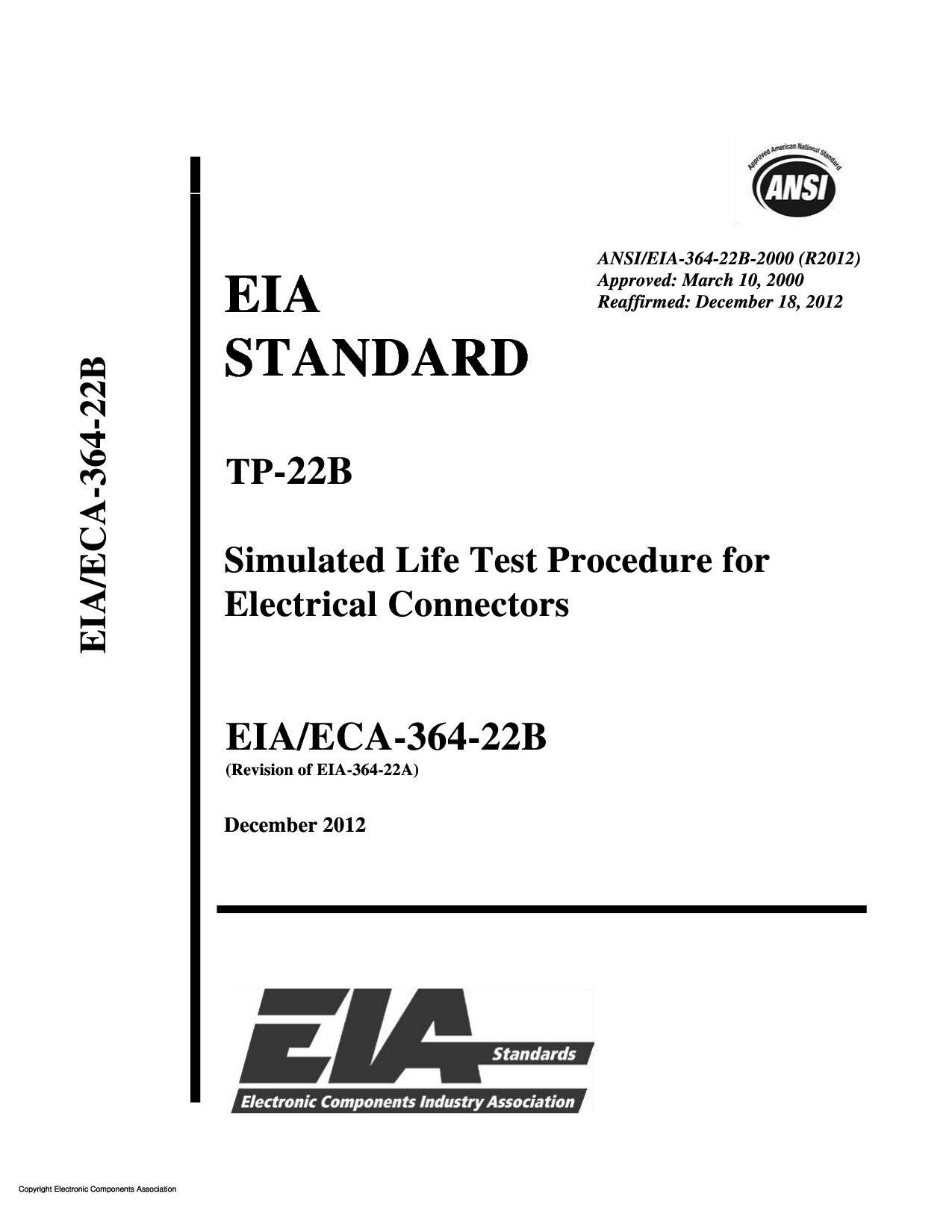 ANSI/EIA 364-22B:2000(2012)