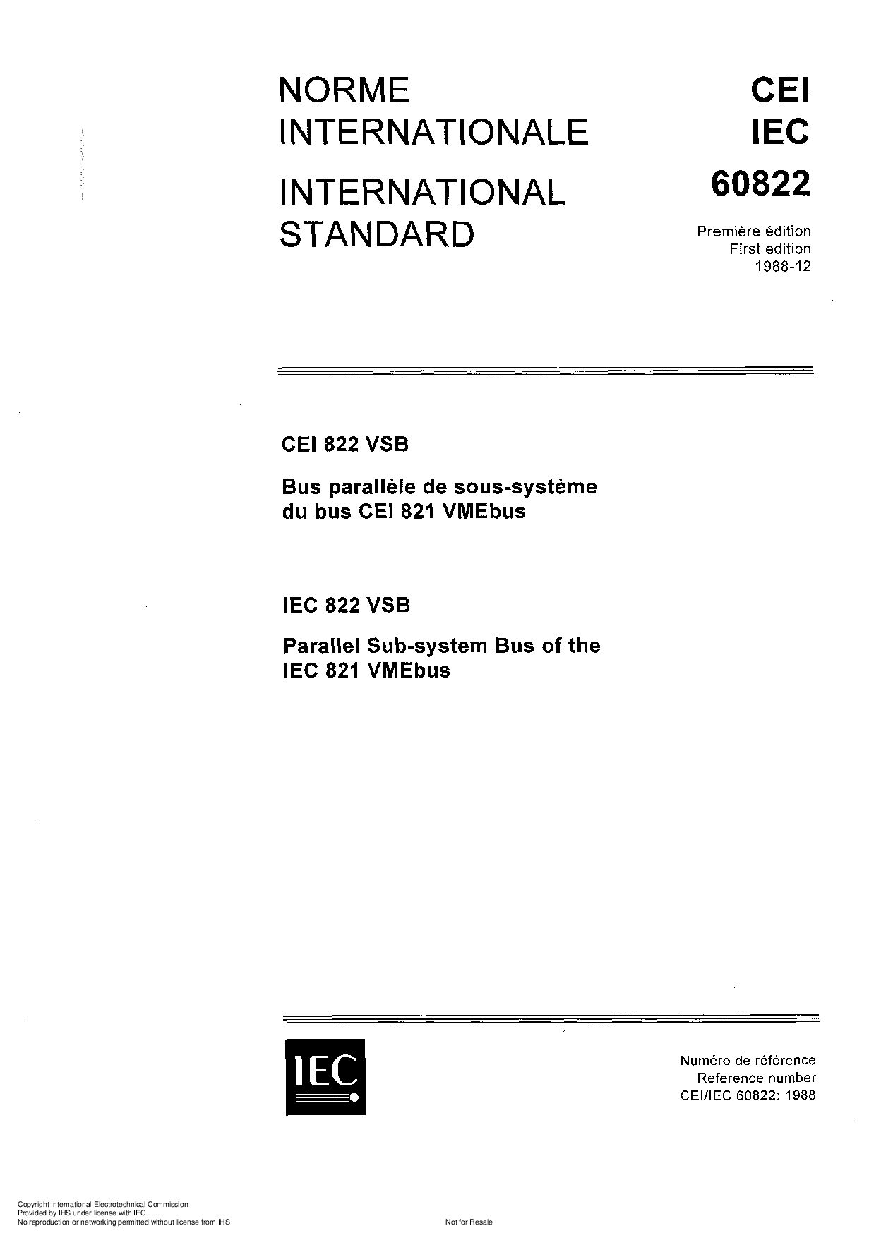 IEC 60822:1988封面图