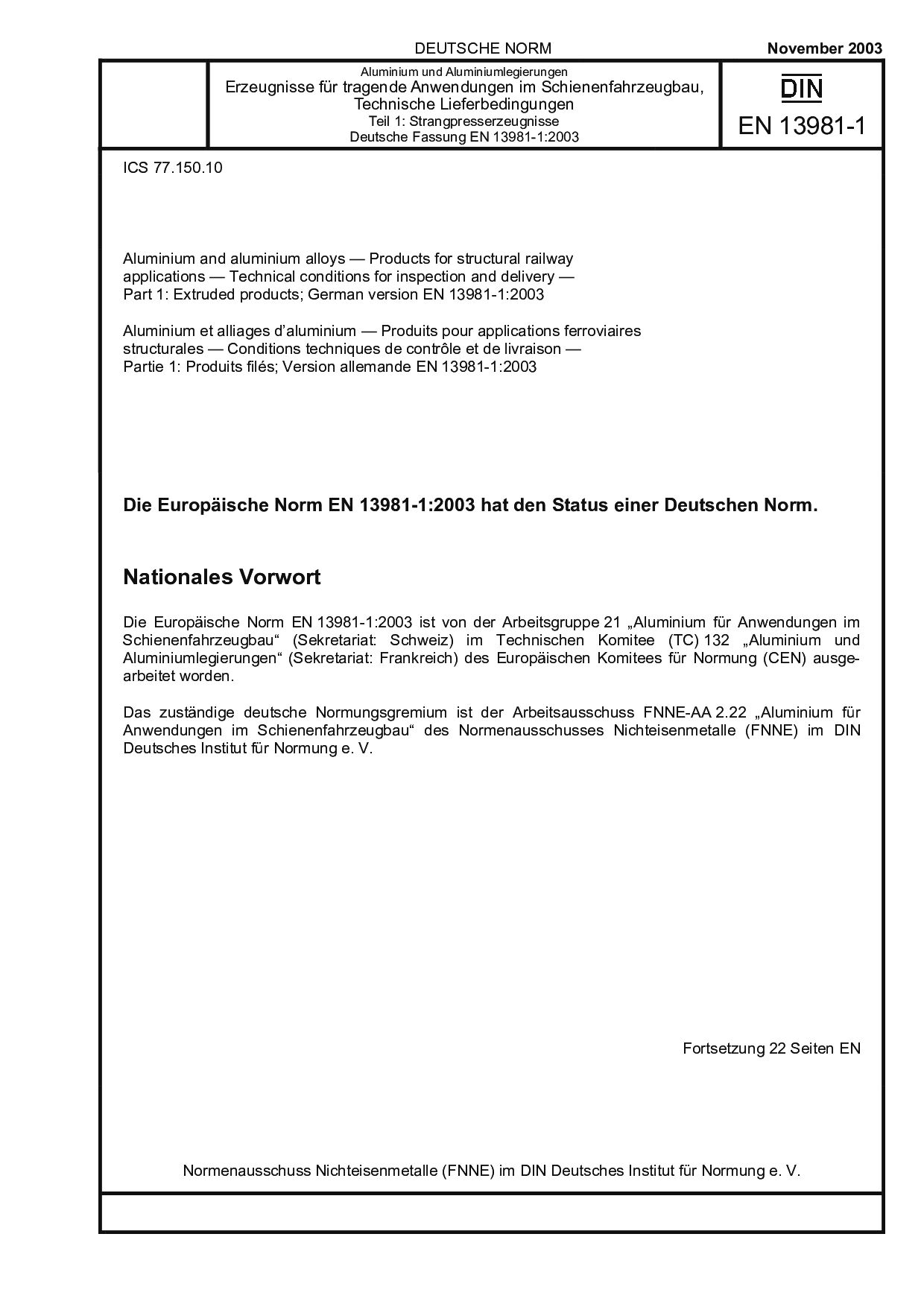 DIN EN 13981-1:2003封面图