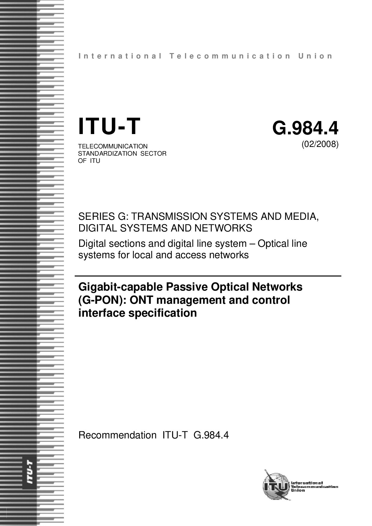 ITU-T G.984.4-2008封面图