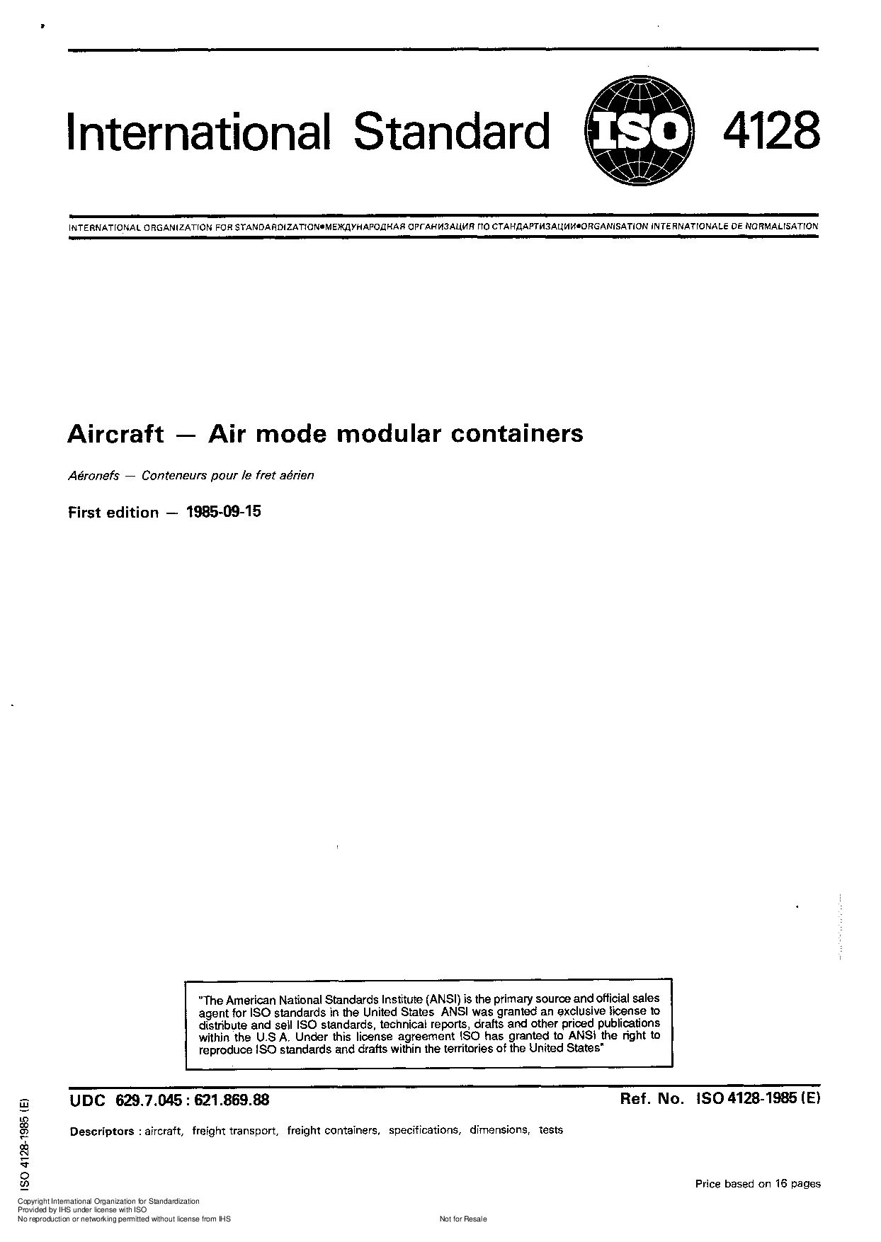 ISO 4128:1985封面图