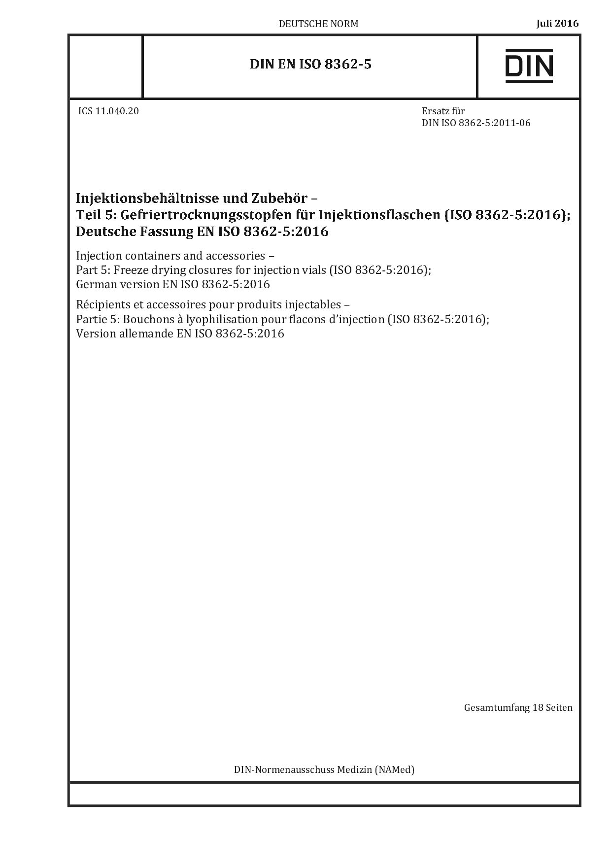 DIN EN ISO 8362-5:2016-07封面图