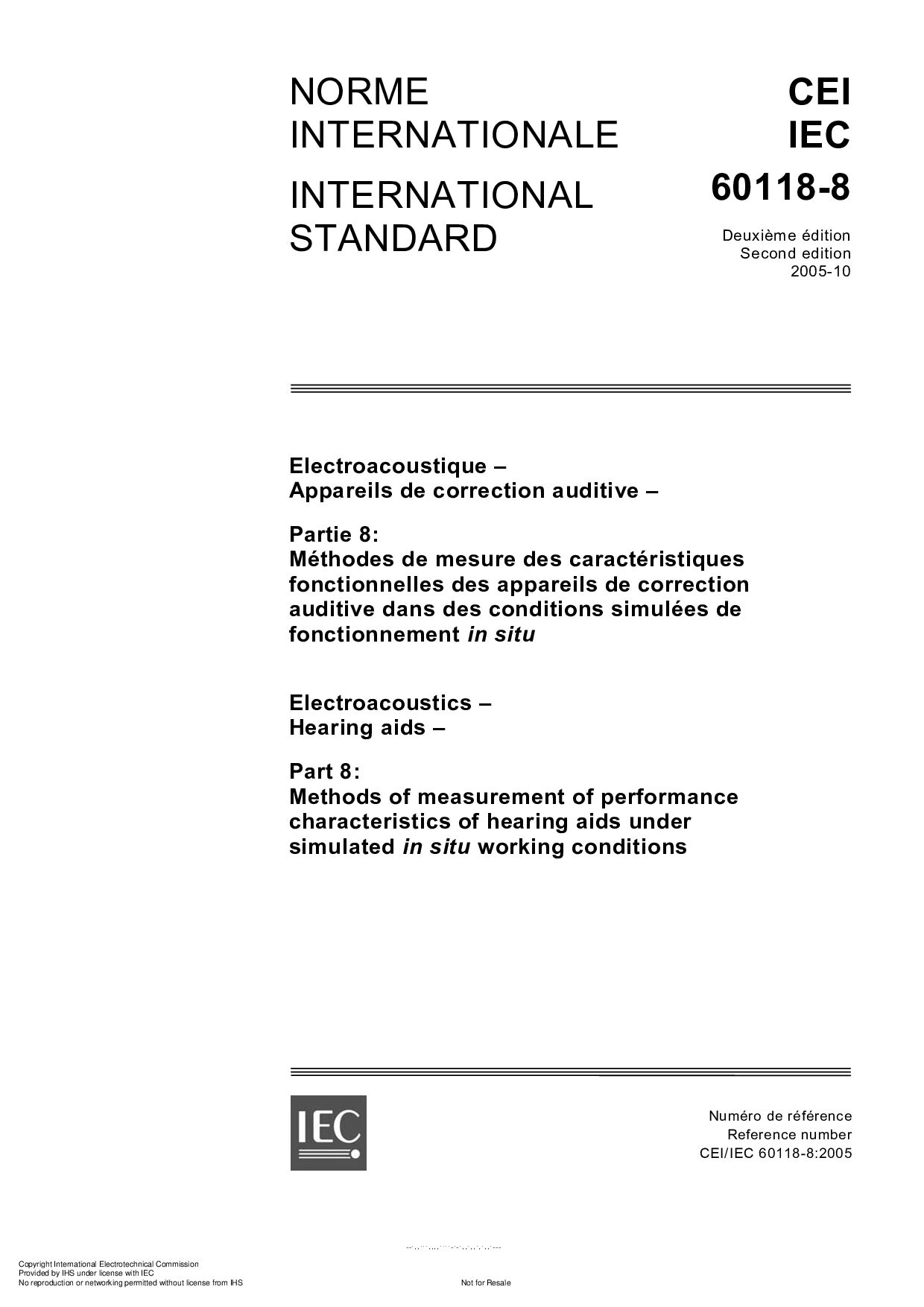 IEC 60118-8:2005
