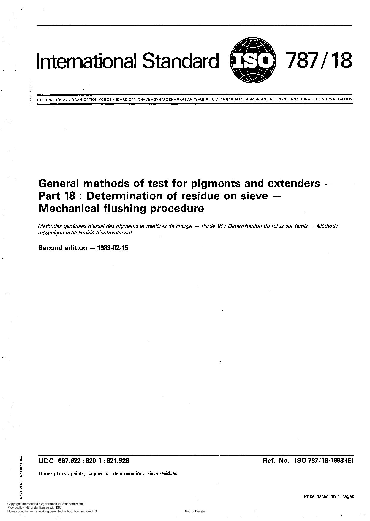 ISO 787-18:1983封面图