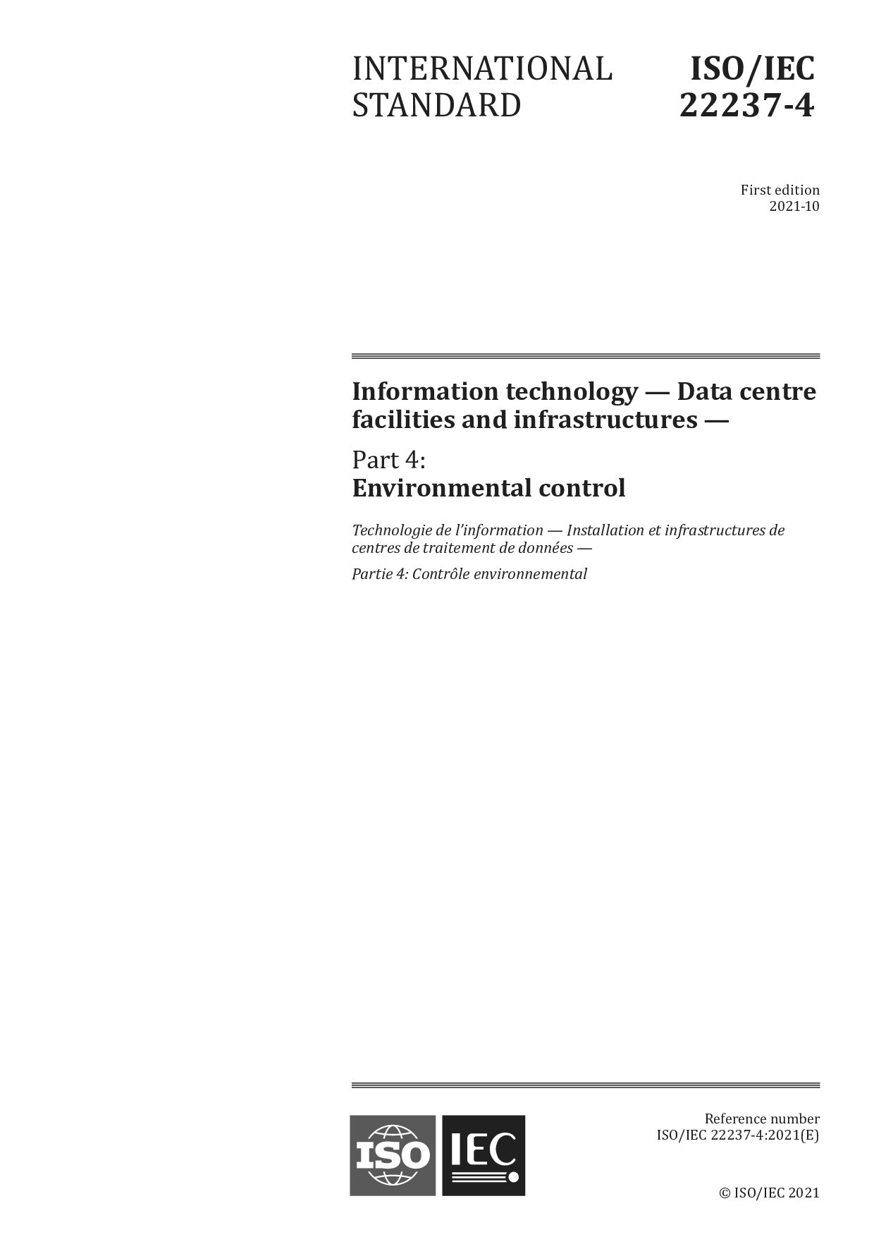 ISO/IEC 22237-4:2021封面图