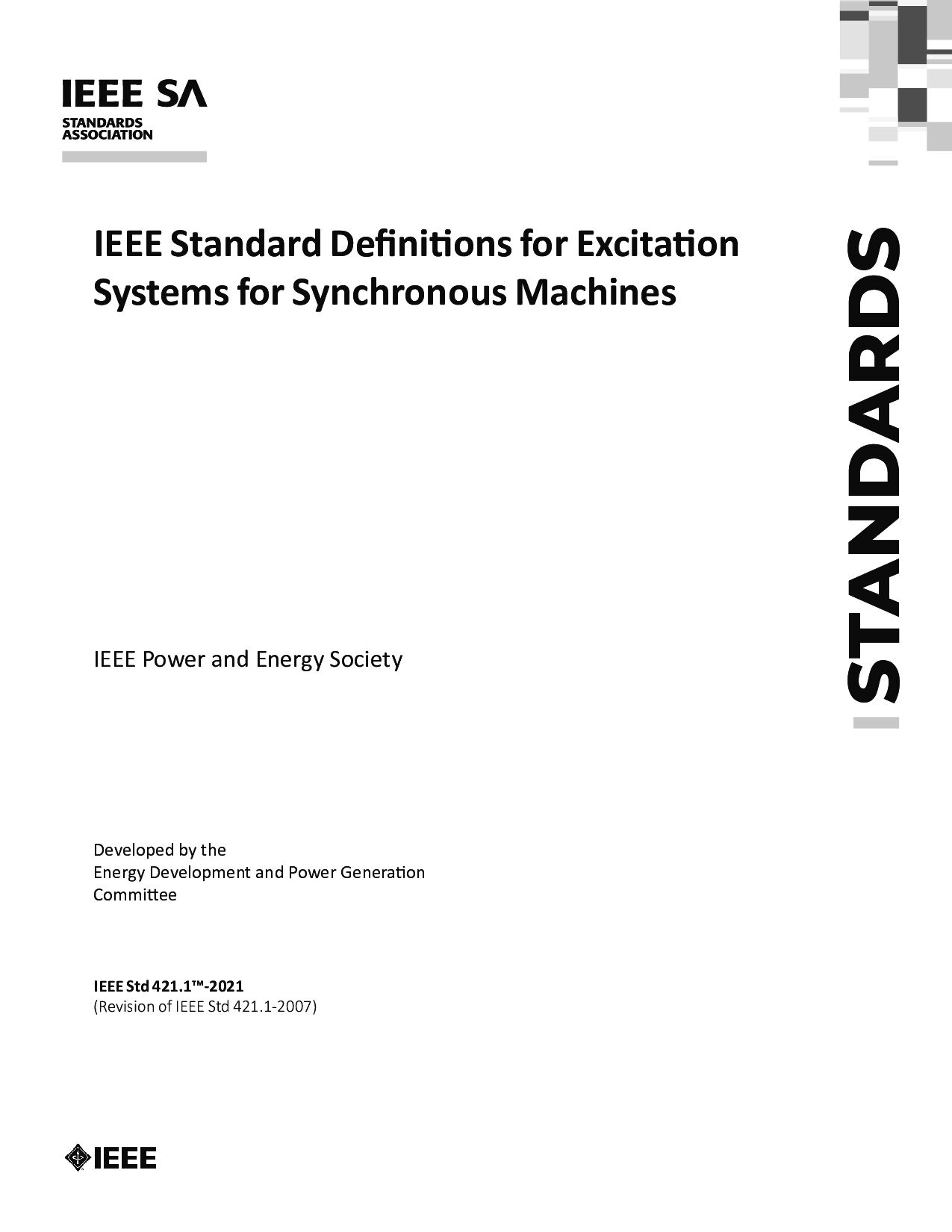 IEEE Std 421.1-2021封面图