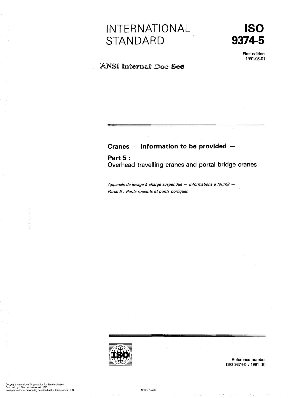 ISO 9374-5:1991封面图