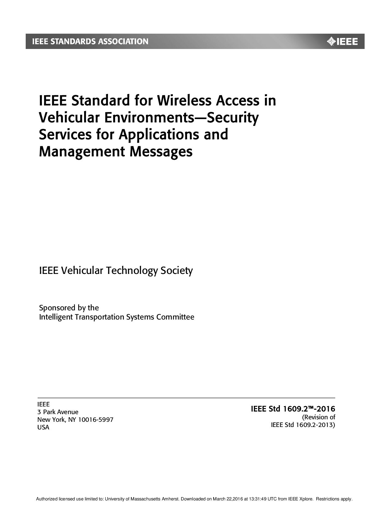 IEEE Std 1609.2-2016封面图