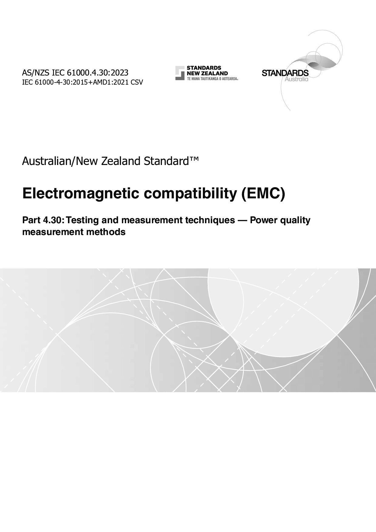 AS/NZS IEC 61000.4.30:2023封面图