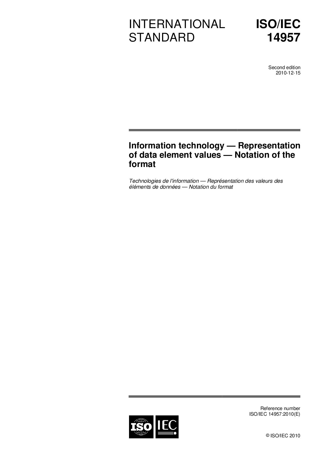 ISO/IEC 14957:2010封面图