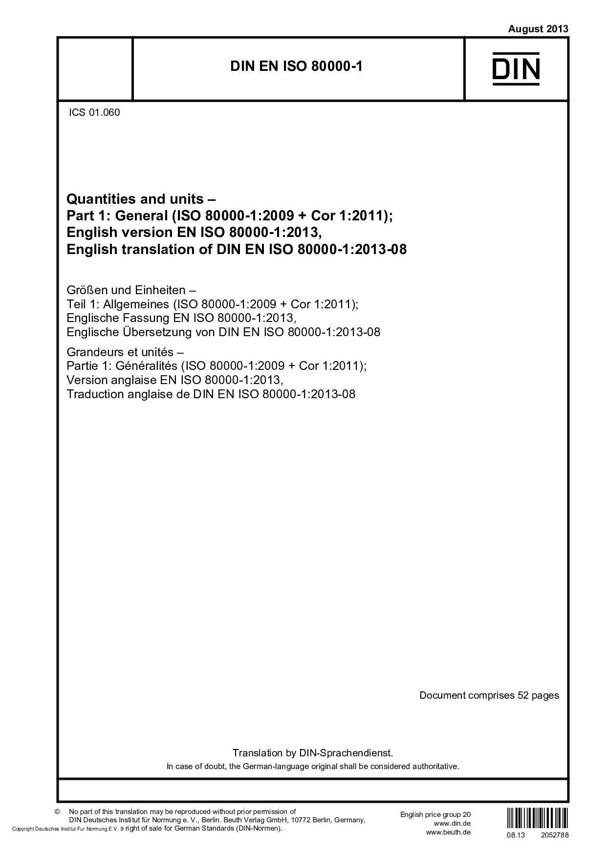 DIN EN ISO 80000-1:2013-08