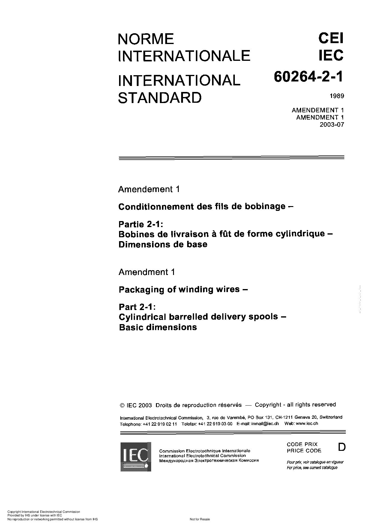 IEC 60264-2-1:1989封面图