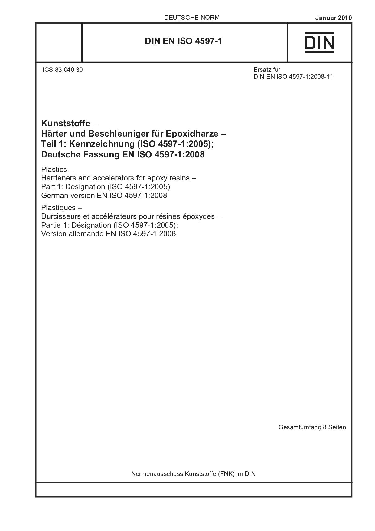 DIN EN ISO 4597-1:2010封面图
