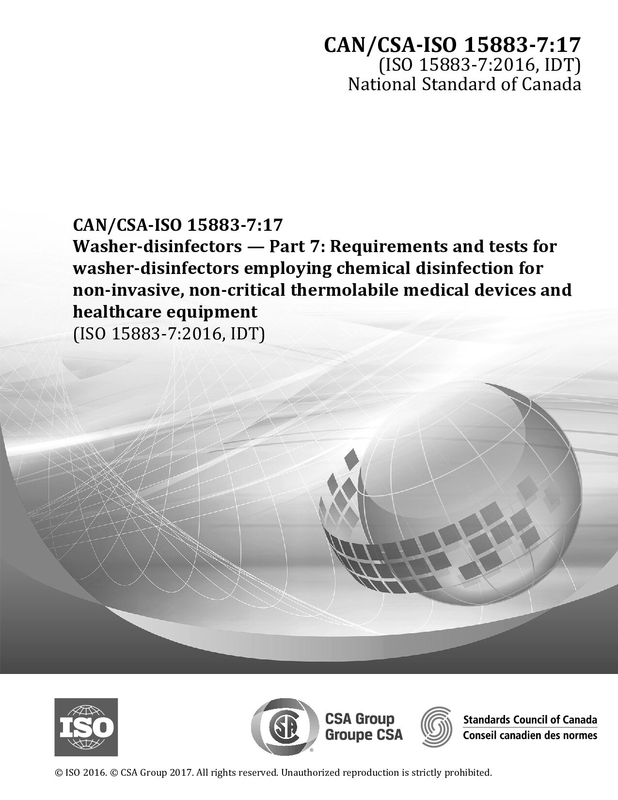 CAN/CSA-ISO 15883-7:2017封面图