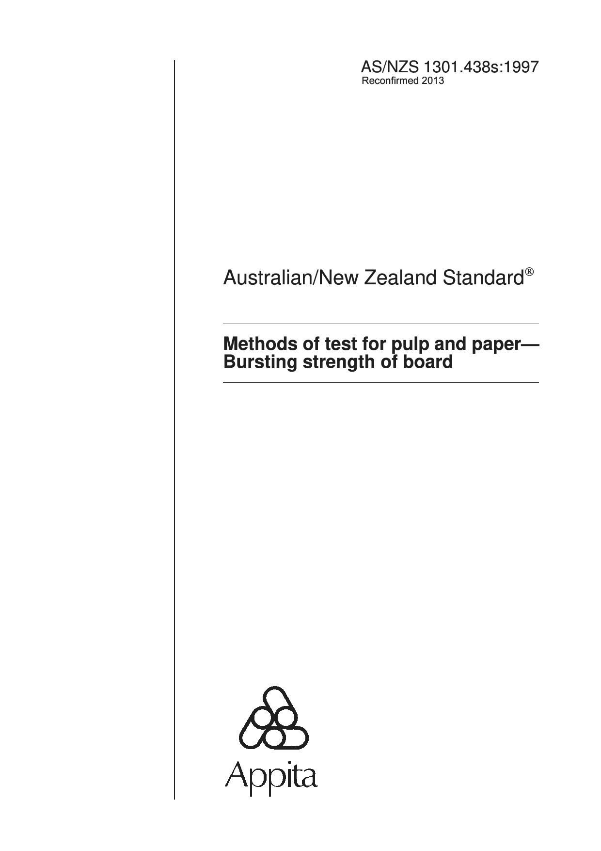 AS/NZS 1301.438S:1997(R2013)封面图