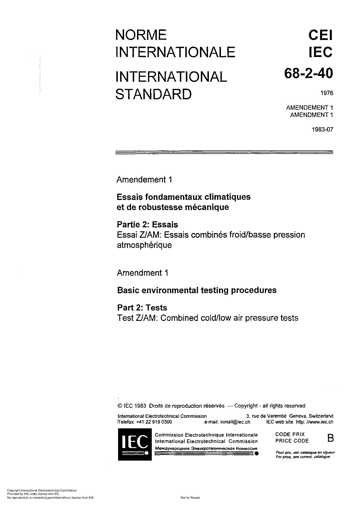IEC 60068-2-40:1976封面图