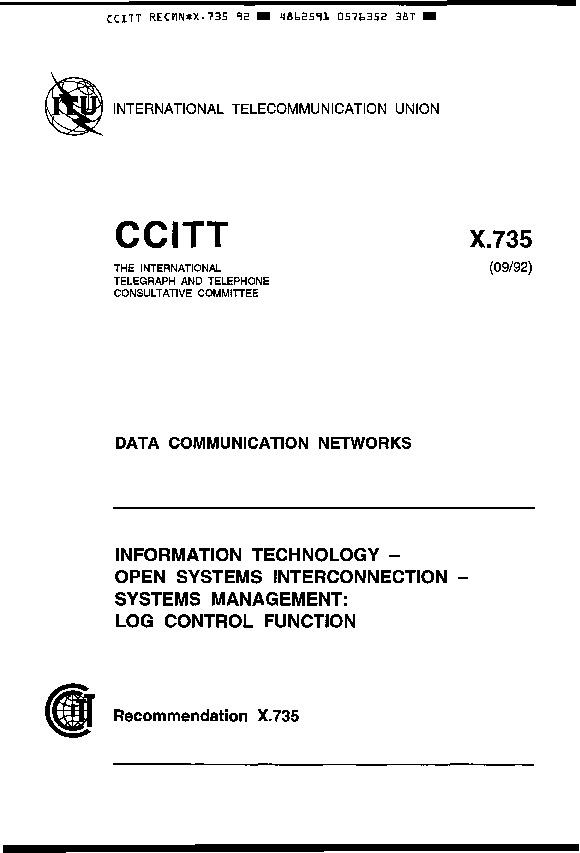 ITU-T X.735-1992封面图