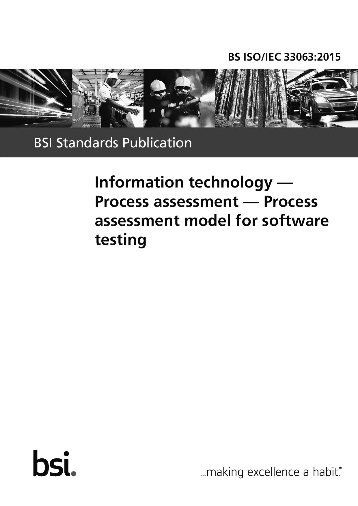 BS ISO/IEC 33063:2015封面图