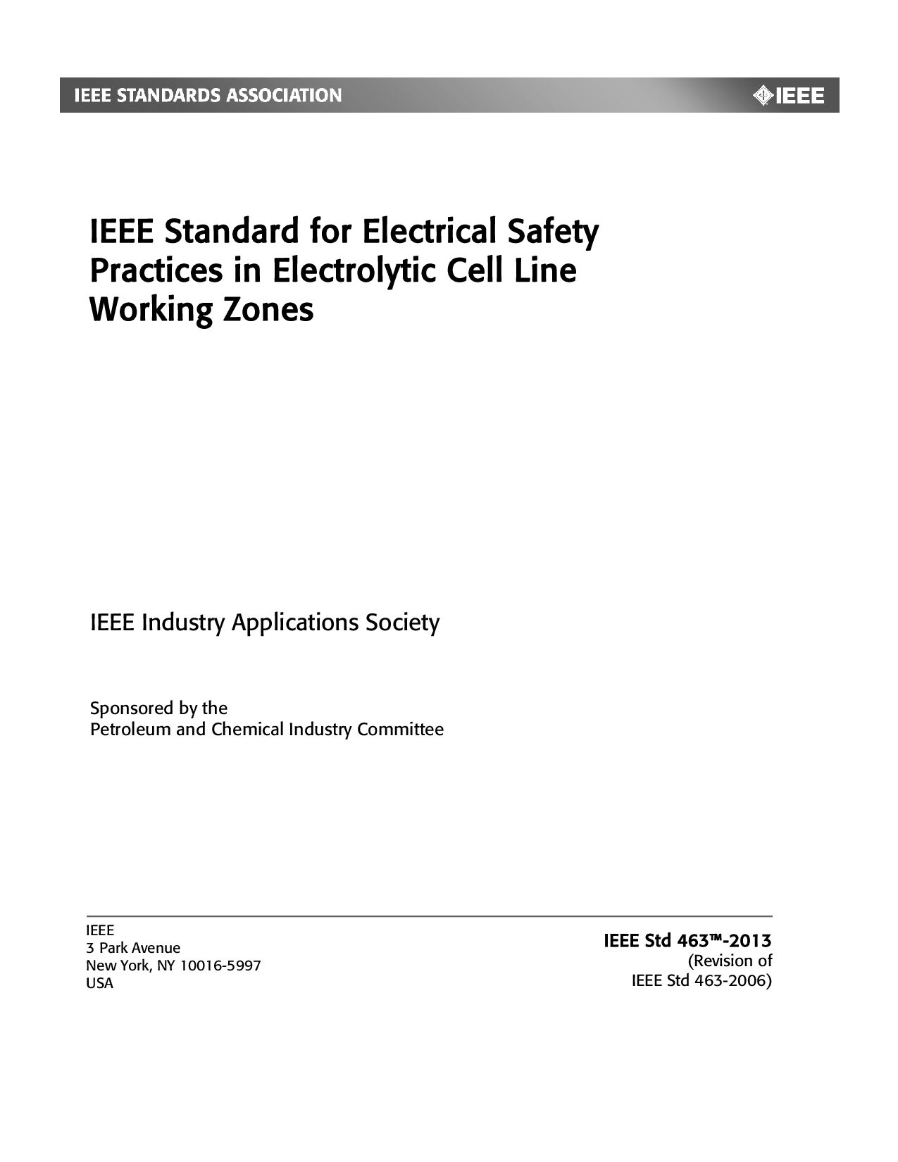 IEEE 463-2013封面图