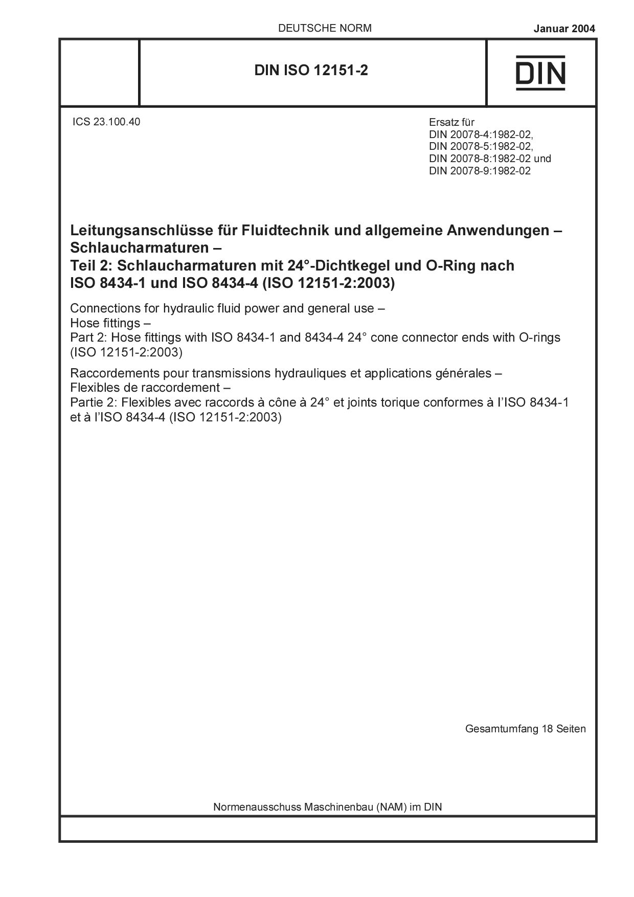 DIN ISO 12151-2:2004-01封面图