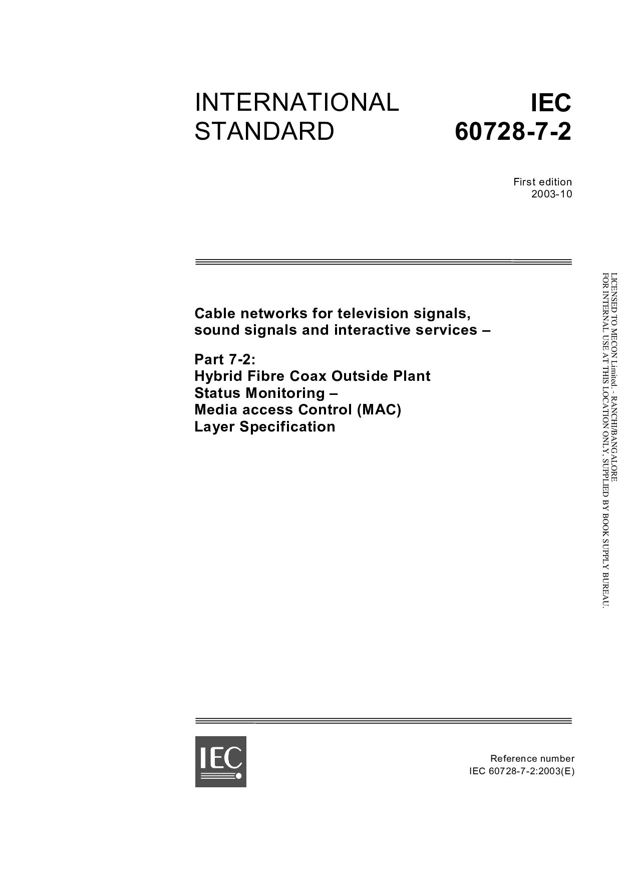 IEC 60728-7-2:2003