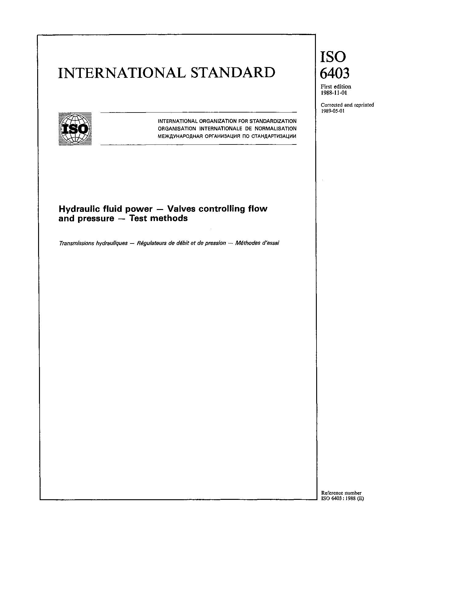 ISO 6403:1988/Cor 1:1989封面图