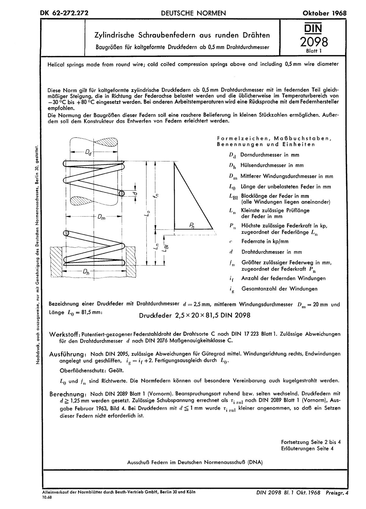 DIN 2098-1:1968封面图