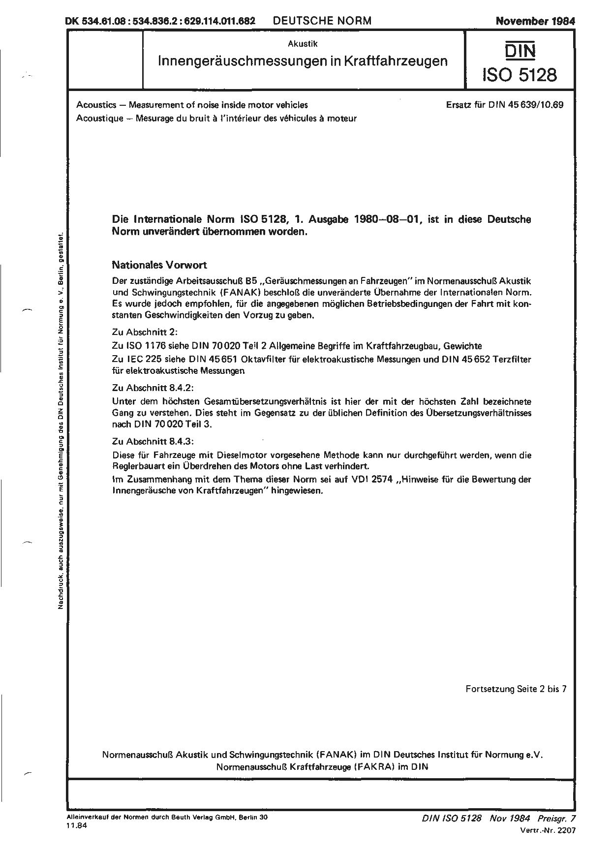 DIN ISO 5128:1984封面图