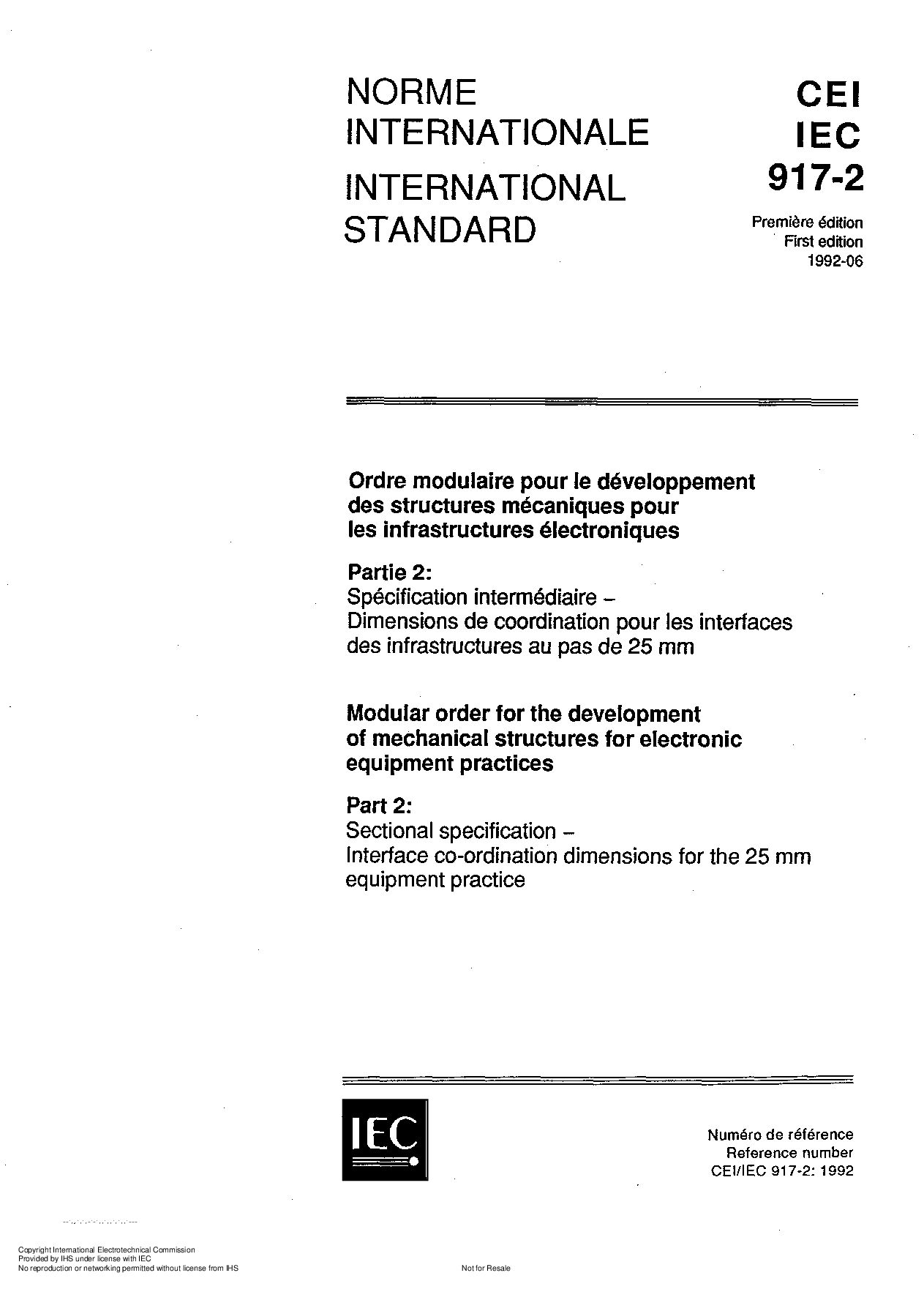 IEC 60917-2:1992