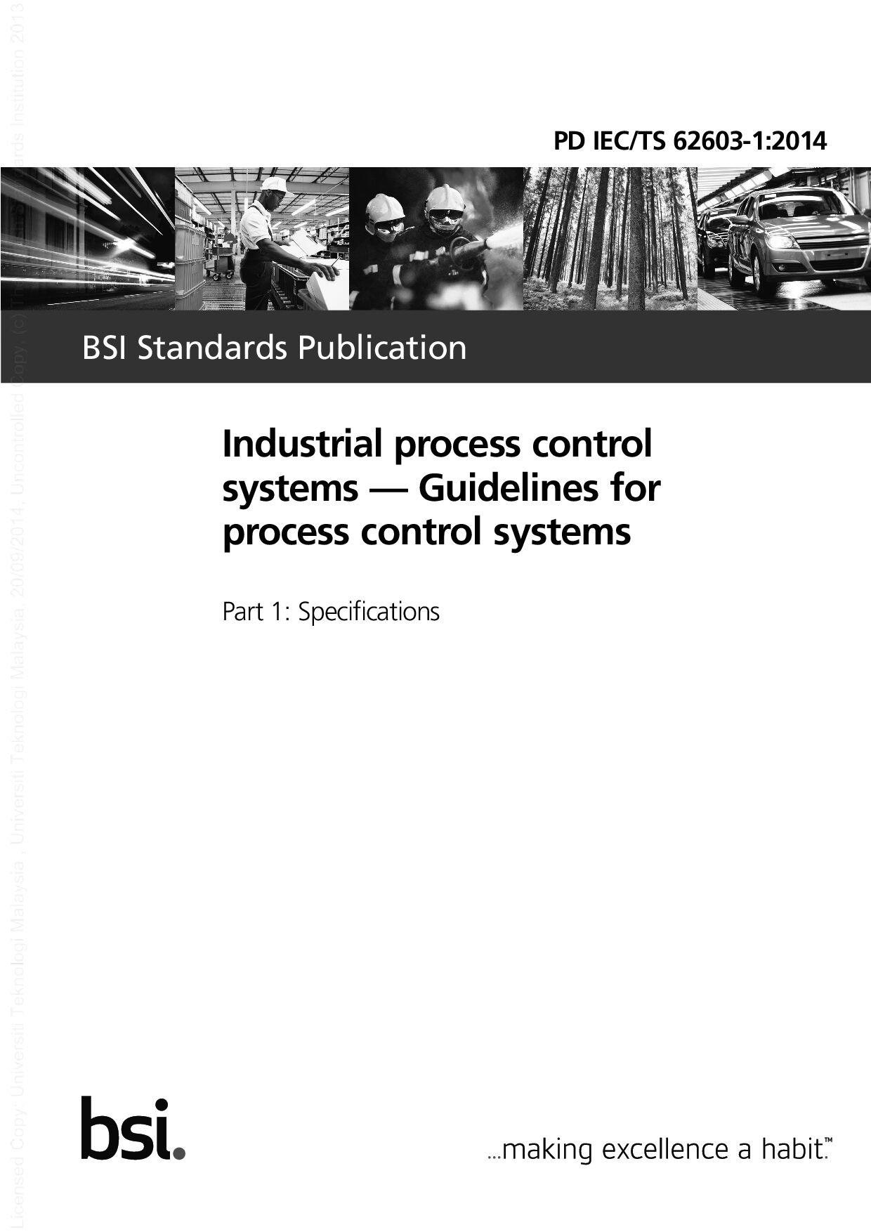 BS PD IEC/TS 62603-1:2014