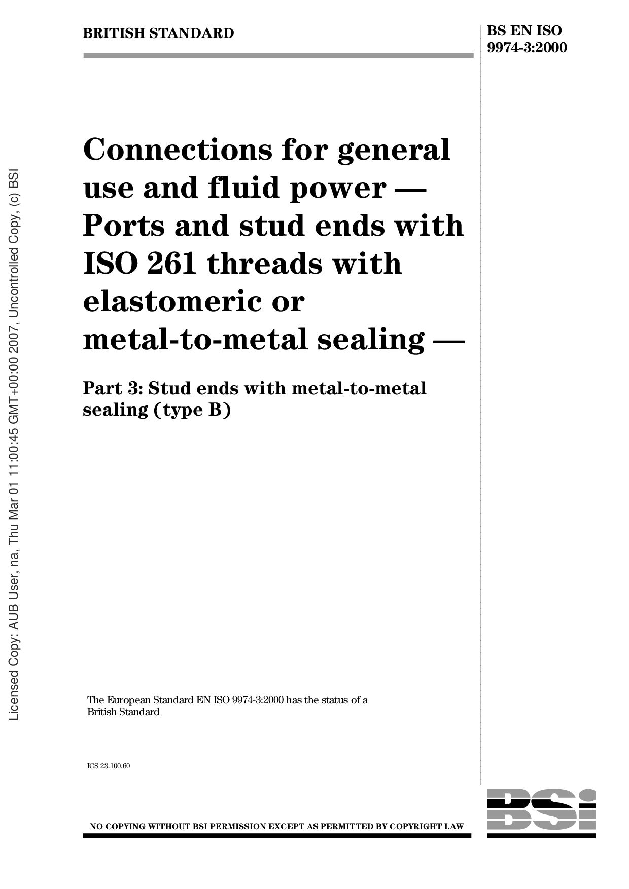 BS EN ISO 9974-3:2000封面图