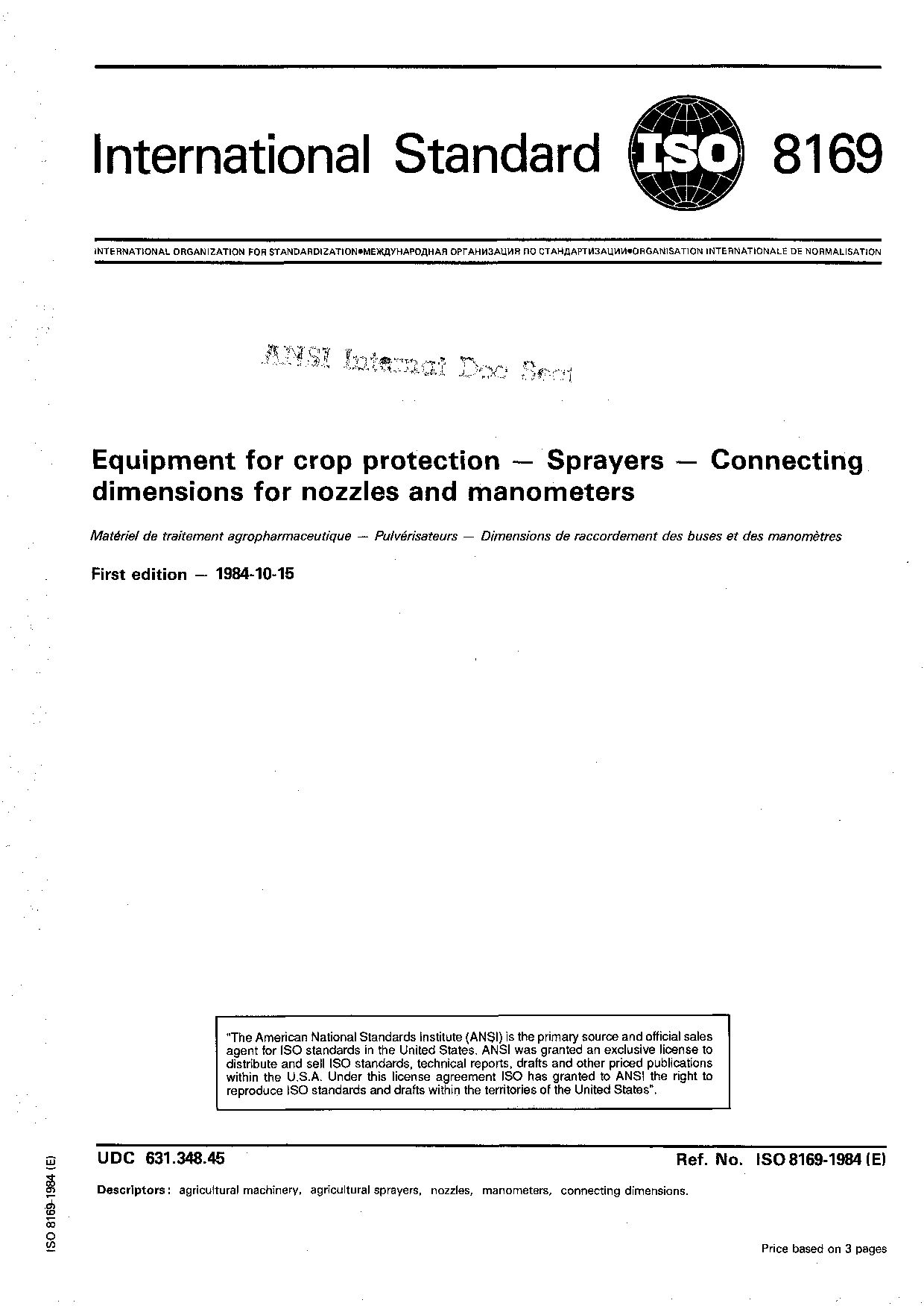 ISO 8169:1984封面图