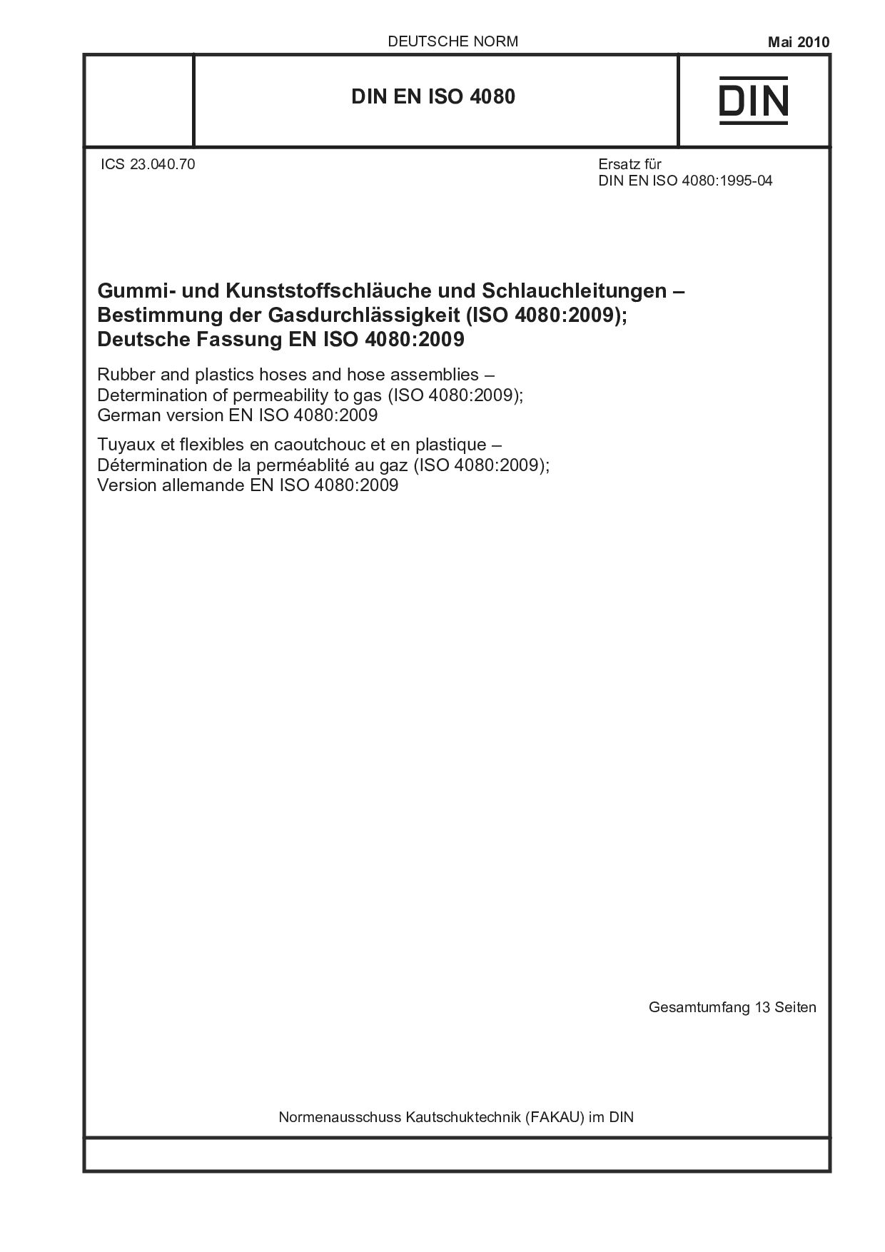 DIN EN ISO 4080:2010封面图