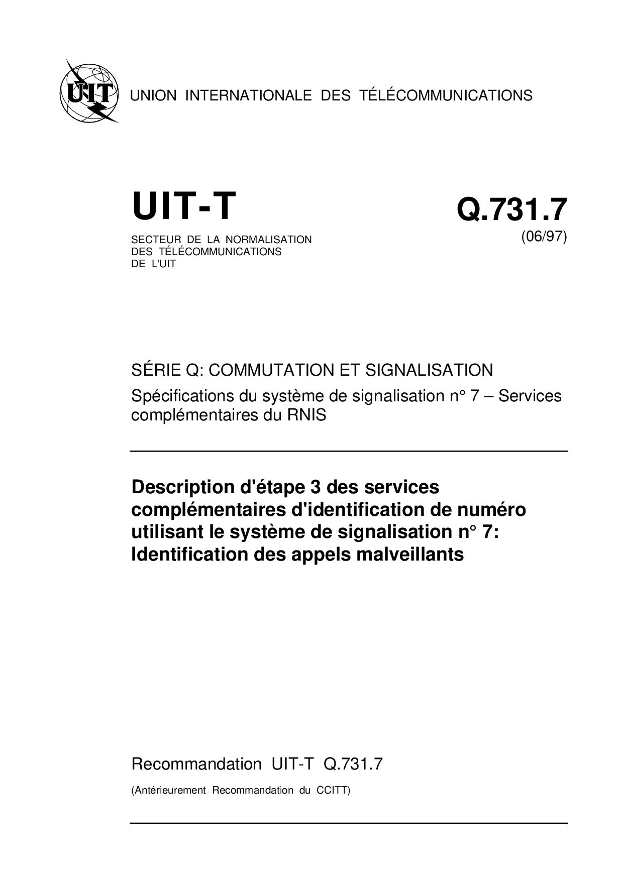 ITU-T Q.731.7 FRENCH-1997封面图