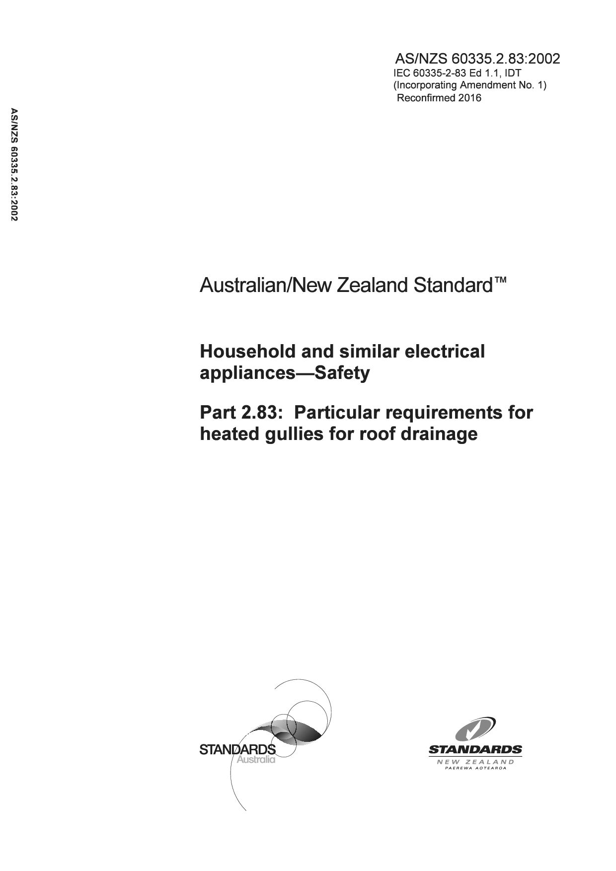 AS/NZS 60335.2.83:2002(R2016)封面图